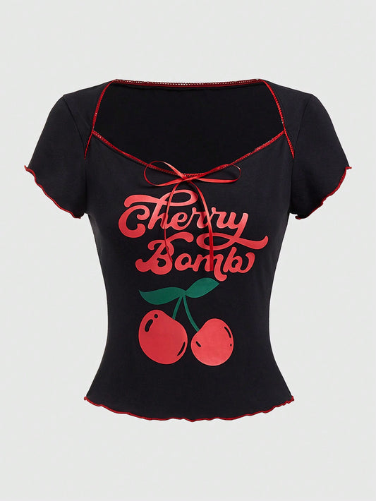 Cherry bomb shirt (black)